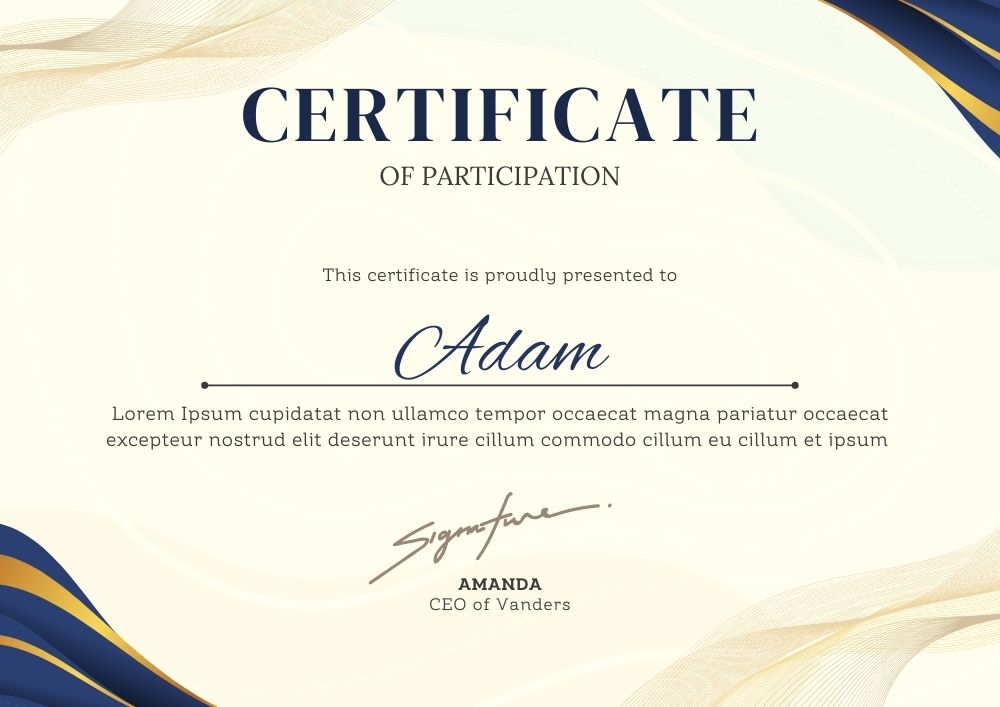 Certificate Example